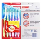 מארז של 6 מברשות שיניים מבית Colgate בצבעים שונים